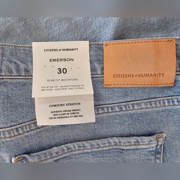 Citizens of Humanity Emerson Slim Fit Boyfriend Jeans Size 30 - Picture 4 of 4